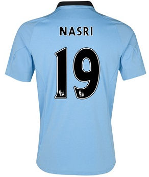 2012-13 Man City Umbro Home Shirt (Nasri 19)