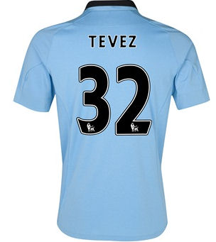 2012-13 Man City Umbro Home Shirt (Tevez 32)