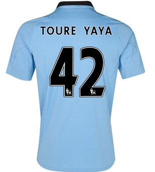 2012-13 Man City Umbro Home Shirt (Toure Yaya 42)