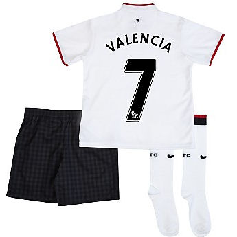 2012-13 Man Utd Little Boys Away Mini Kit (Valencia 7)