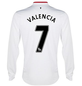 2012-13 Man Utd Long Sleeve Away Shirt (Valencia 7)