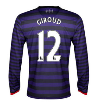 2012-13 Arsenal Nike Long Sleeve Away Shirt (Giroud 12)