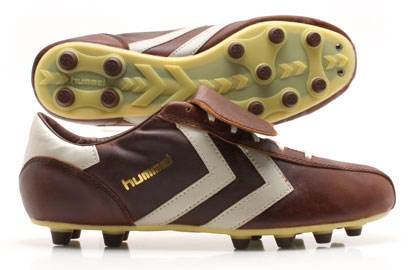Roma Heritage Old School Kangaroo FG Football Boots Dark Brown