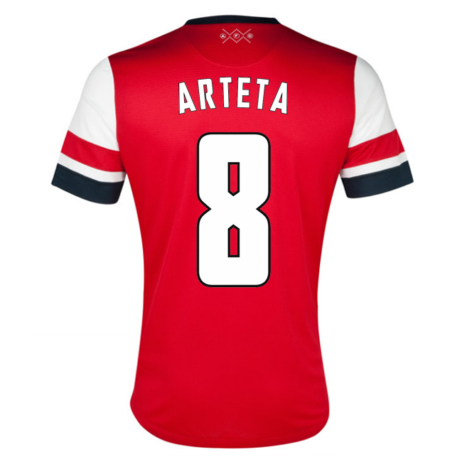2012-13 Arsenal UCL Home Shirt (Arteta 8)