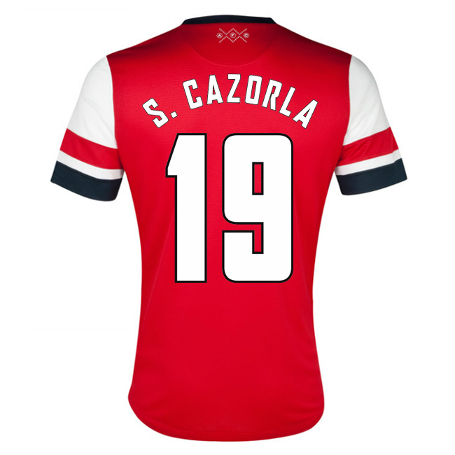2012-13 Arsenal UCL Home Shirt (S.Cazorla 19)