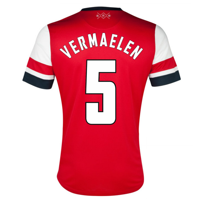 2012-13 Arsenal UCL Home Shirt (Vermaelen 5)