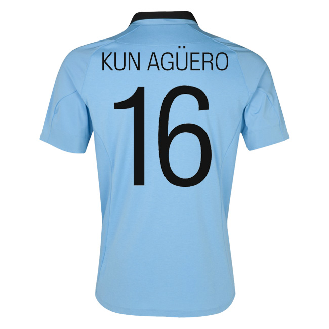 2012-13 Man City UCL Home Shirt (Kun Aguero 16)