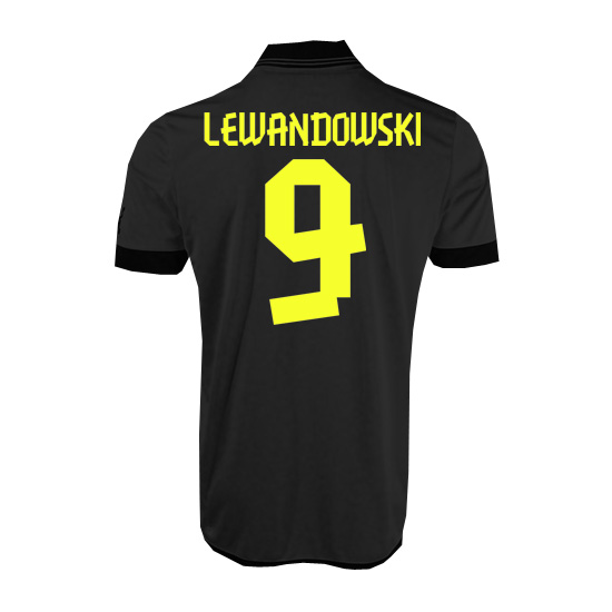 2012-13 Borussia Dortmund Away Shirt (Lewandowski 9)
