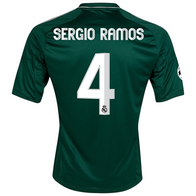 2012-13 Real Madrid UCL 3rd Shirt (Sergio Ramos 4)