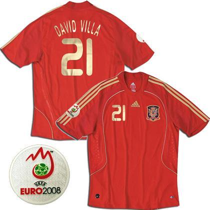 08-09 Spain home (David Villa 21)