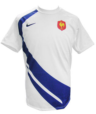 08-09 France Rugby home shirt