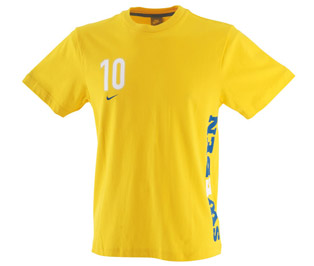 08-09 Sweden Zlatan Ibrahimovic Tee (yellow)