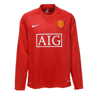 08-09 Man Utd L/S home - Kids