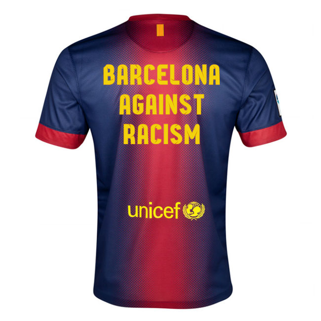 2012-13 Barcelona Against Racism Home Shirt