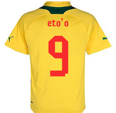 2012-13 Cameroon Away Shirt (Eto'o 9)