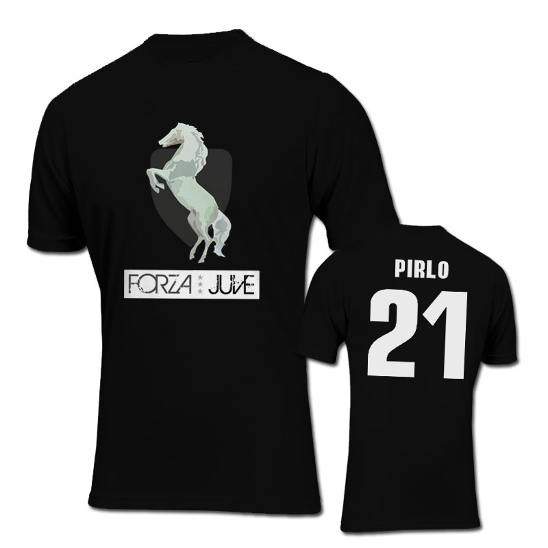 Forza Juventus T-Shirt (Black) - Pirlo 21
