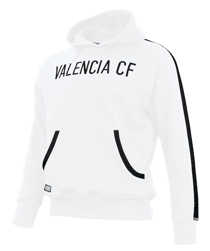 2012-13 Valencia Joma Hooded Sweatshirt (White)