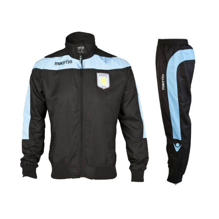 2012-13 Aston Villa Macron Tracksuit (Black)
