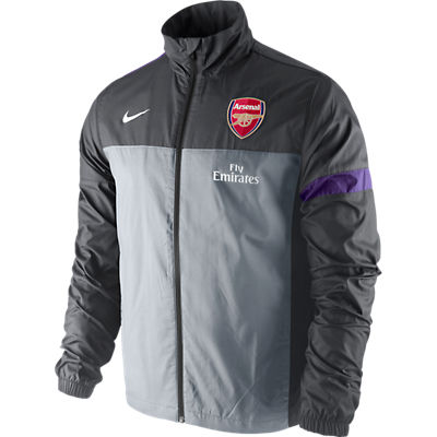 2012-13 Arsenal Nike Sideline Woven Jacket (Grey)