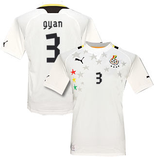 2012-13 Ghana Home Shirt (A.Gyan 3)