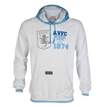2012-13 Aston Villa Macron Cotton Hoody (White)
