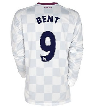 2011-12 Aston Villa Long Sleeve Away (Bent 9)