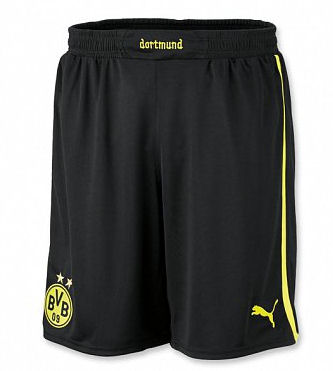 2012-13 Borussia Dortmund Home Shorts (Kids)