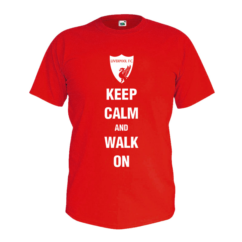 Liverpool Keep Calm Walk On T-Shirt (Red)