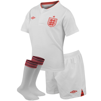 2012-13 England Home Little Boys Mini Kit