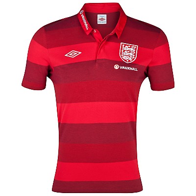2012-13 England Umbro Media Polo Shirt (Red)