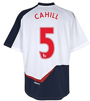 2011-12 Bolton Home Football Shirt (Cahill 5)