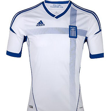 2012-13 Greece Adidas Euro 2012 Home Shirt