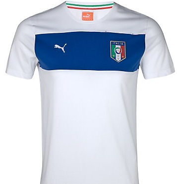 2012-13 Italy Puma Badge Tee (White)
