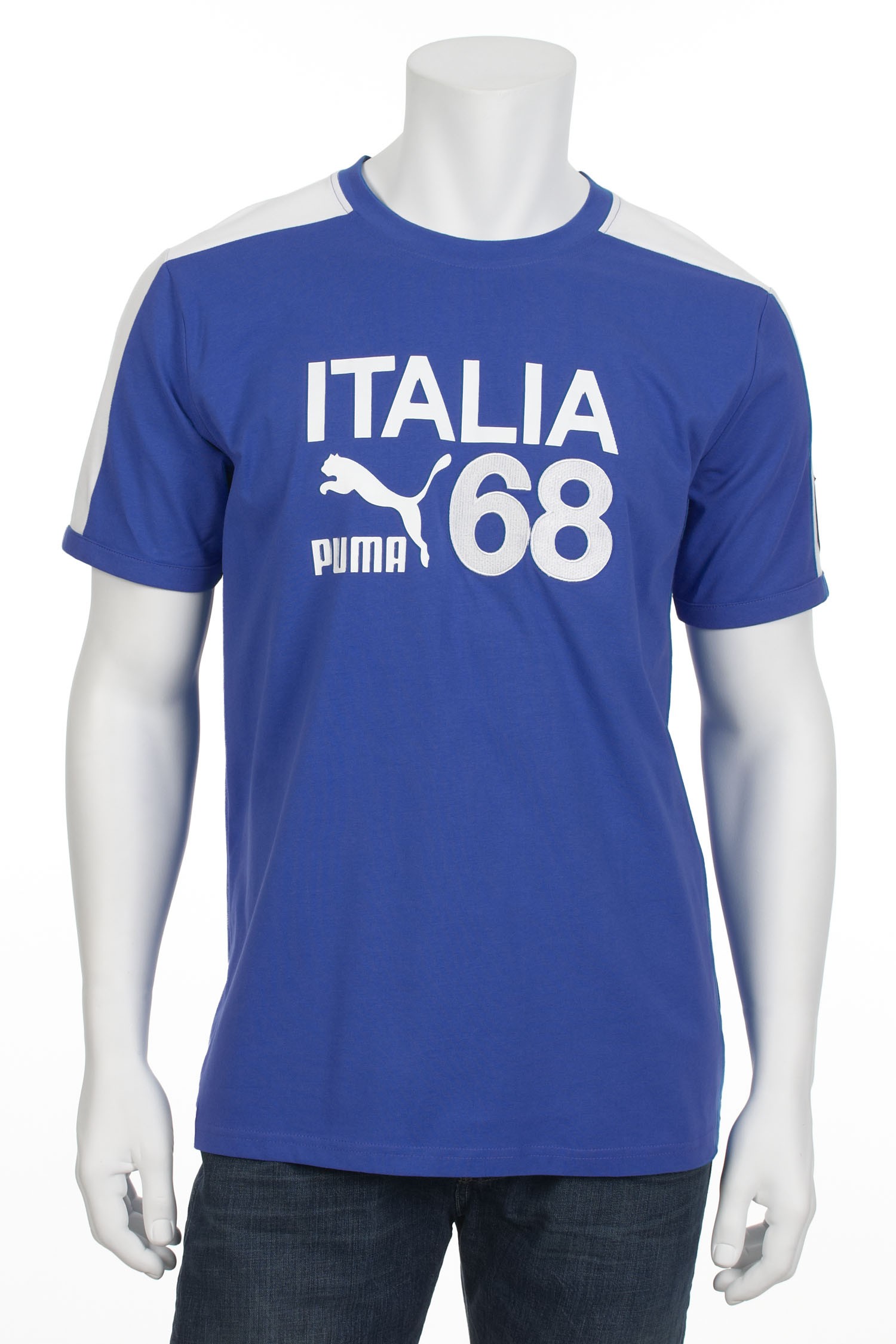 2012-13 Italy Puma T7 Ringer Tee (Blue)