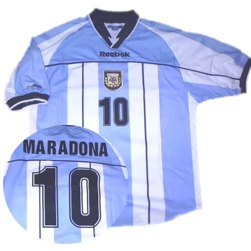 Argentina home 2001 (Maradona 10)