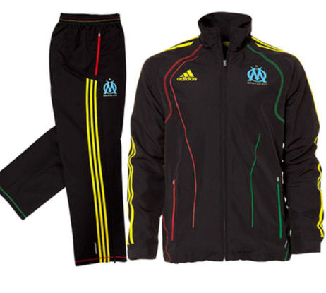 2010-11 Marseille Adidas F50 Tracksuit (Black)