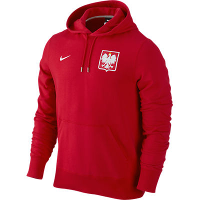 2012-13 Poland Nike Core Hooded Top (Red)