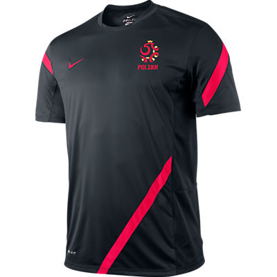 2012-13 Poland Nike Training Jersey (Black)