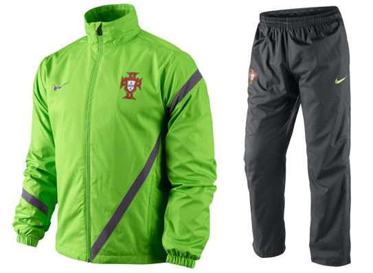 2012-13 Portugal Nike Woven Tracksuit (Green)