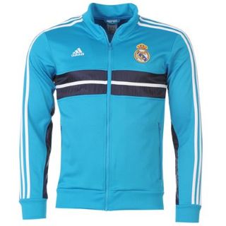 2012-13 Real Madrid Adidas Anthem Jacket (Blue) - Kids