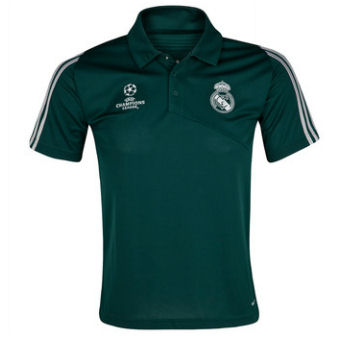 2012-13 Real Madrid Adidas UCL Polo Shirt (Green)