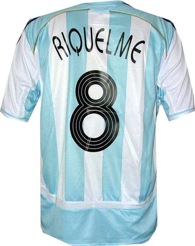 Argentina home (Riquelme 8) 06/07