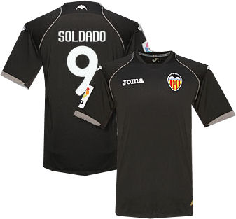 2011-12 Valencia Away Shirt (Soldado 9)
