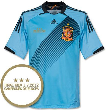 2012-13 Spain Euro 2012 Away Winners Shirt (Kids)