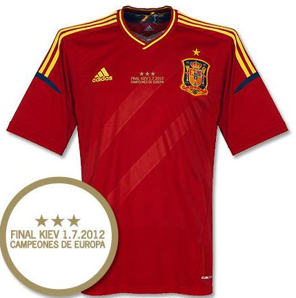2012-13 Spain Euro 2012 Home Winners Shirt (Kids)
