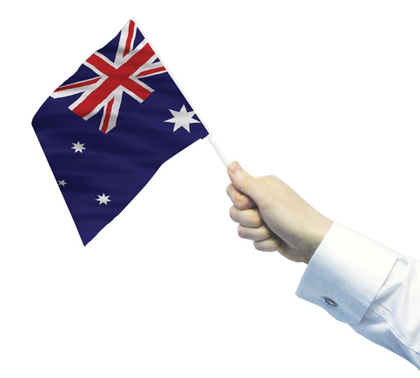 Australia Hand Waving Flag