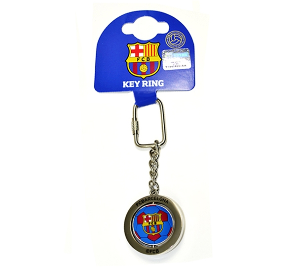 Barcelona Football Spinner Keyring