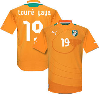 2012-13 Ivory Coast Home Shirt (Toure Yaya 19)