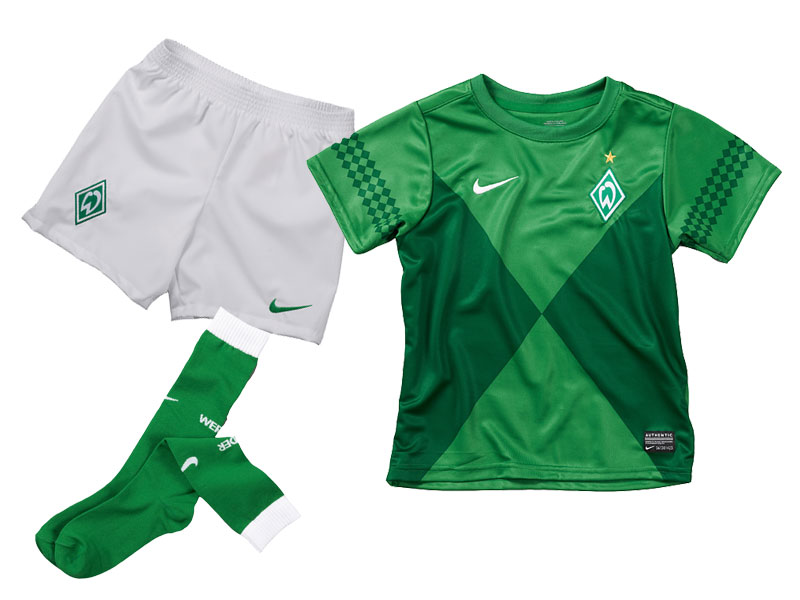 2012-13 Werder Bremen Home Nike Little Boys Mini Kit